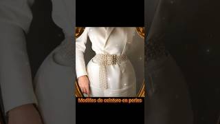 Avec des perles, donnez un nouveau look à notre tenue vestimentaire. #ceintures #vêtements #perle