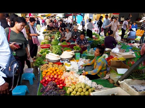 Cambodian Morning Village Food Show - Phnom Penh Wet Market Food View