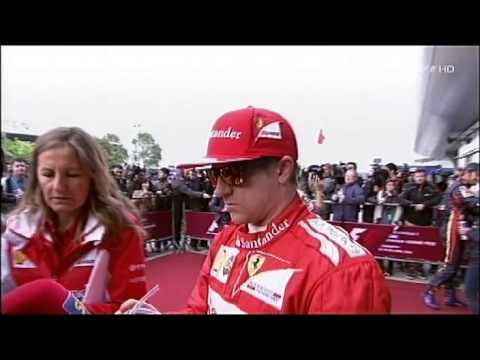China, post race interview to Kimi - 20/04/2014
