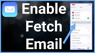 How To Turn On Fetch Or Push Email On iPhone