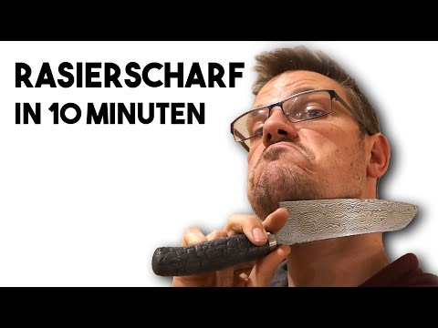 Messer Schärfen lernen in 10 Minuten im Schärfkurs Online