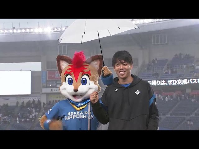 ファイターズ・杉浦稔大投手ヒーローインタビュー 5月1日 千葉ロッテマリーンズ 対 北海道日本ハムファイターズ