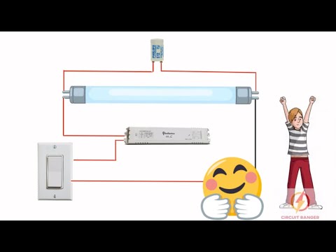 staircase wiring using two way switch with light animation video