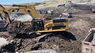 Massive Mining In Motion: CAT 374D, 385C, Graders & Truck Fleet Remove Overburden - Interkat SA
