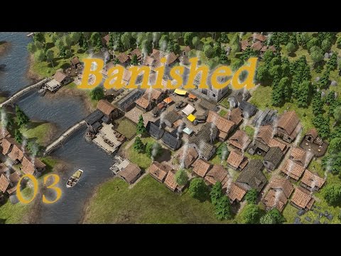 Shroomworks Plays - Banished Ep 03 "Windmill, Bakery & Trade Post"