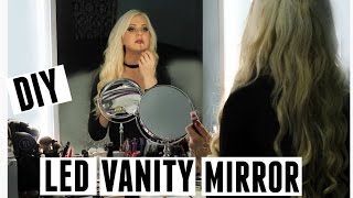 DIY VANITY MIRROR - WITH LED LIGHTS - MOST PERFECT SELFIE HACK EVER