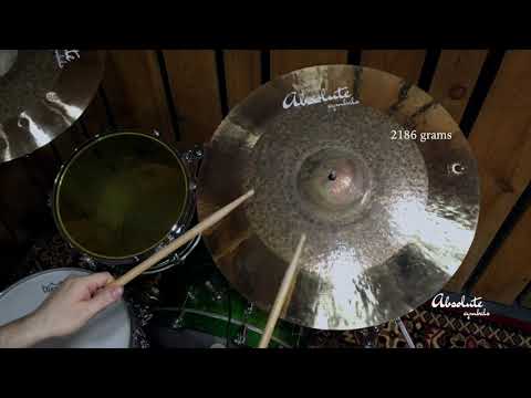 21" Absolute Cymbals Custom Ride - 2186 grams (Made in Turkey)