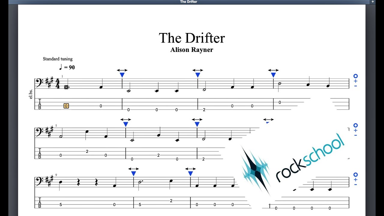The Drifter Rockschool Debut Grade Bass