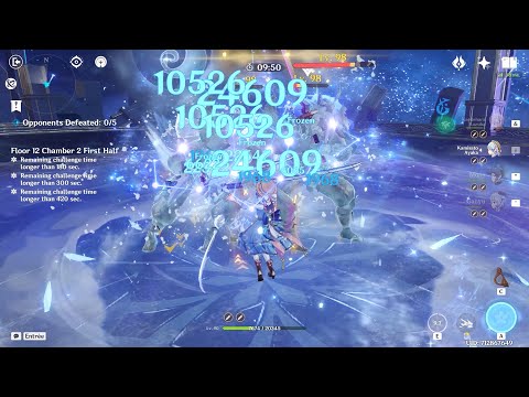 12-2-1 33s clear with c0 Ayaka without Shenhe - Genshin Impact