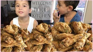 CRISPY GARLIC  PARMESAN CHICKEN WINGS | MY KIDS FAVOURITE