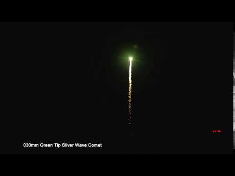 CM030 0915 030mm Green Tip Silver Wave Comet