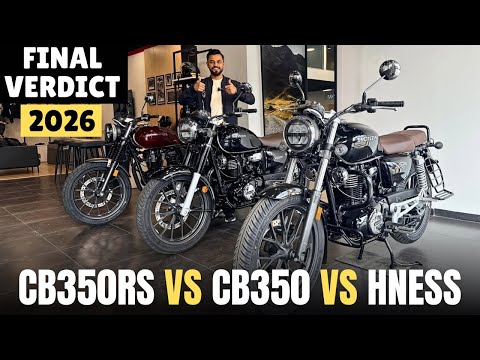 Thumbnail for Honda CB350RS vs H’ness vs CB350 – My Final Pick in 2026 🔥 by Motorcycle, rall, video, WiLL, vide, video i