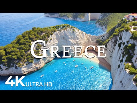 FLYING OVER GREECE (4K UHD) - Soothing Music Along With Beautiful Nature Video - 4K Video UltraHD #5