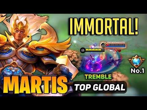IMMORTAL! Martis Perfect Gameplay [ Top Global Martis Best Build ] By Tremble -  Mobile Legends