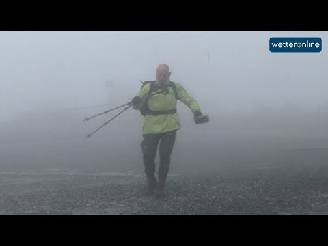 Schwerer Orkan auf dem Brocken (13.09.2017)