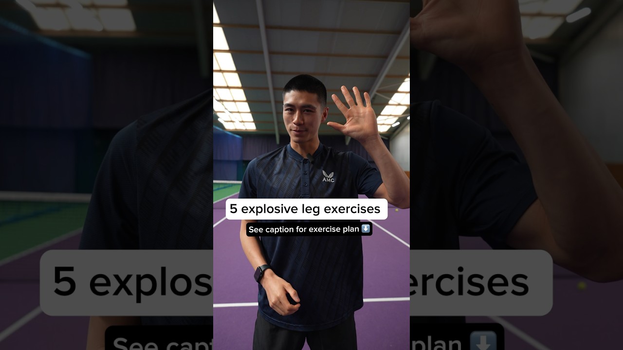 5 explosive leg exercises ✅🎾 #tennis