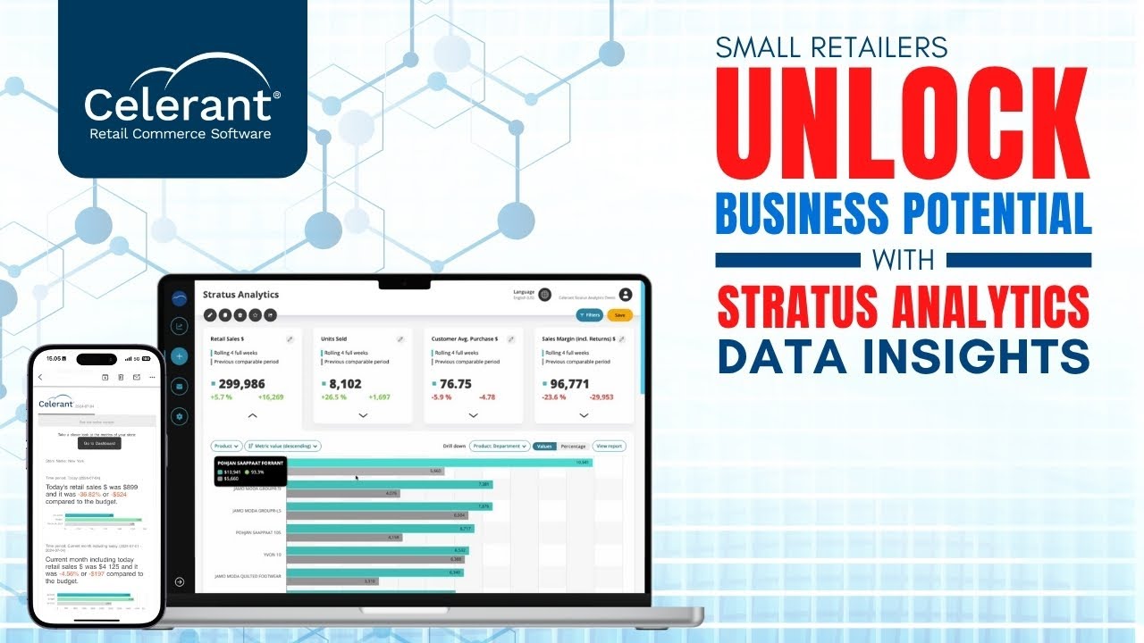 Ready to take your retail business to the next level? Stratus Analytics by Celerant unlocks the power of the data you already have and helps you make smarter decisions (Review)