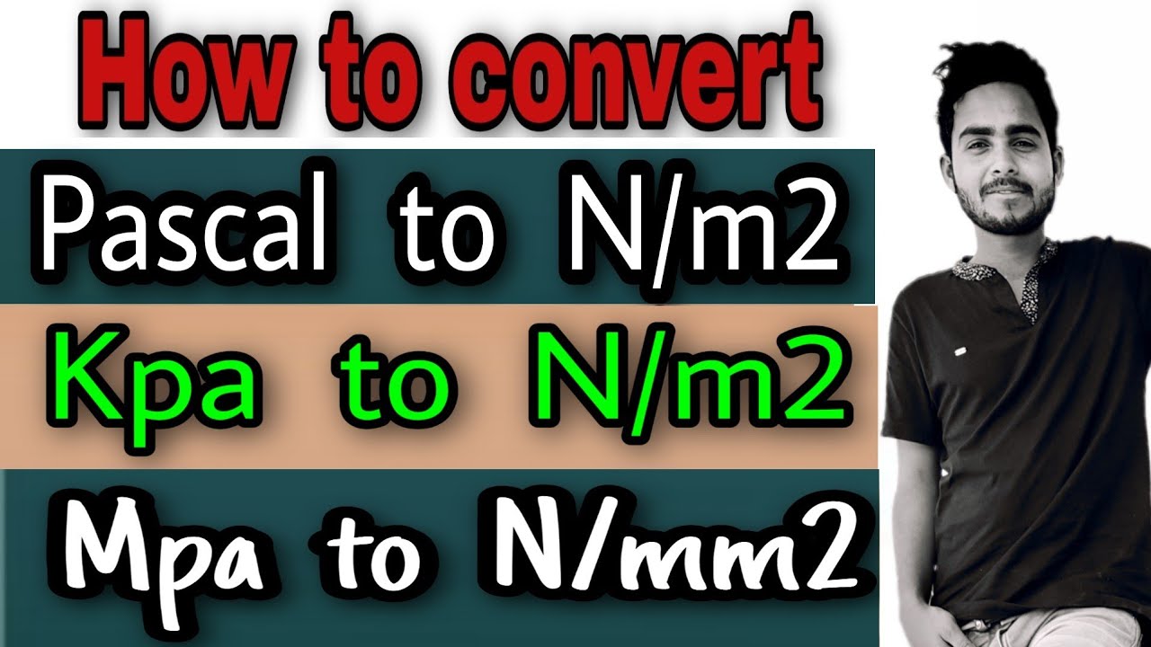 Unit conversion of Pascal | Pascal to N/m2 | How to convert kpa to N/m2|How to convert Mpa to N/mm2