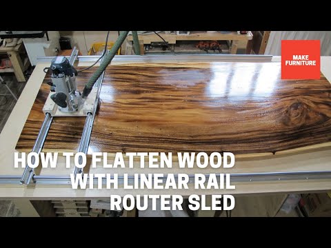 How to Flatten Wood with Linear Rail Router Sled