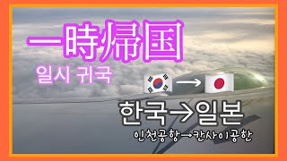【釜山留学生】一時帰国の関空入国様子vlog✈️ 한국에서 일본 오사카로 입국vlog🛩
