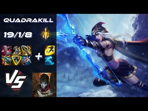 BOTTOM Ashe vs Jhin [QUADRAKILL] - EU Challenger Patch 14.6
