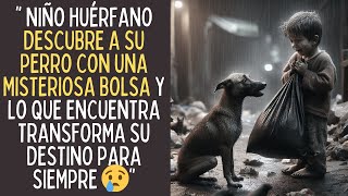 Huérfano Ve a su Perro con una Misteriosa Bolsa y lo que Encuentra Transforma su Vida para Siempre
