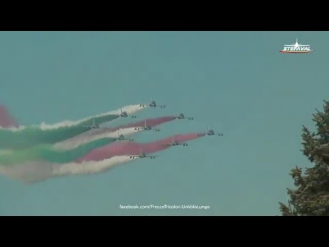 Frecce Tricolori Sorvolo a Dobbiaco 2016