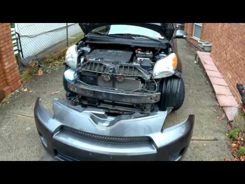 How to remove replace Front bumper cover scion XD 08 13