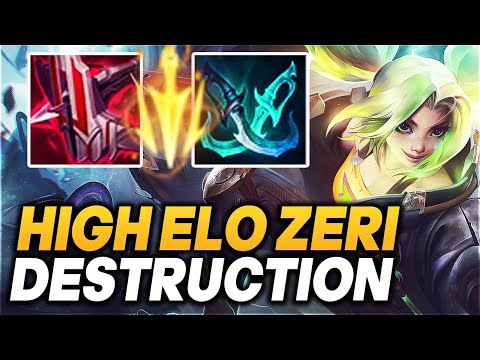 My Gutted Zeri Still Demolishes High Elo - Zeri ADC Gameplay