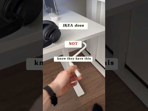 I found this little hack on my IKEA standing desk. Pretty neat. This way I save on new buys!