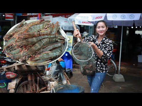 Buy big fresh shrimp from Market - 2 Recipes with fresh shrimp - Easy and yummy fresh shrimp recipe