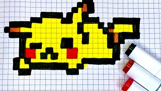 #pixelart Pixel art pikachu drawing🔥🤍