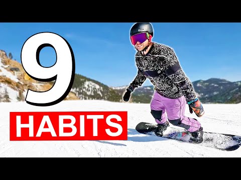 9 Habits of Advanced Level Snowboarders
