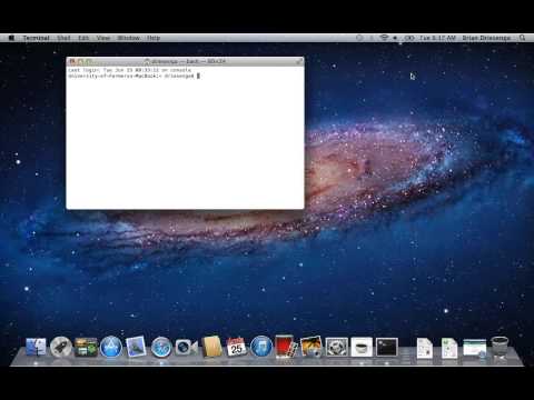 comment ouvrir le terminal sur mac os x