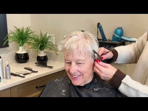 Perfect pixie for women over 70 from YouTube