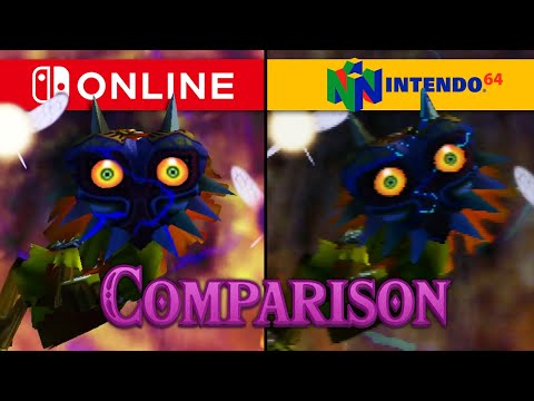 The Legend of Zelda: Majora's Mask Graphics Comparison (N64 vs. Switch)