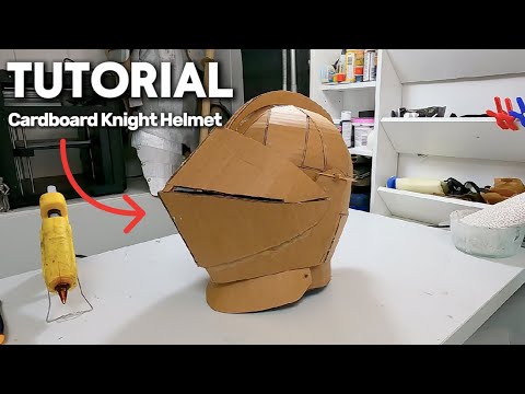 How to Make Historically Realistic Cardboard Knight Helmet DIY Tutorial