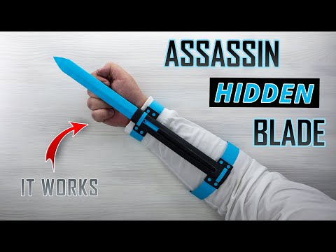 Assassin’s Creed Secret Weapon - How to Make a Deadly HIDDEN BLADE… Out of Paper!