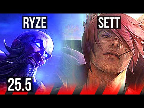 RYZE vs SETT (TOP) | 500+ games | NA Master | 25.5
