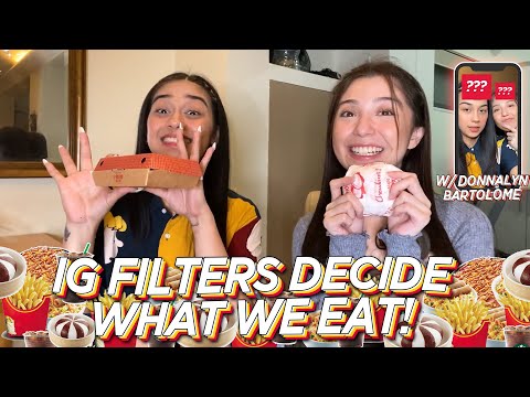 LETTING INSTAGRAM FILTERS DECIDE WHAT WE EAT (W/ DONNALYN BARTOLOME ) | ZEINAB HARAKE