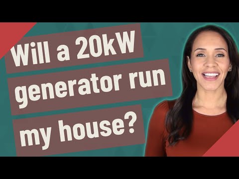 YouTube video about: Will a 20kw generator run my house?