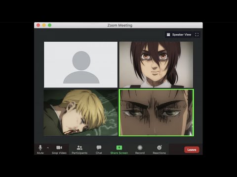 If Eren Jaeger took Zoom classes
