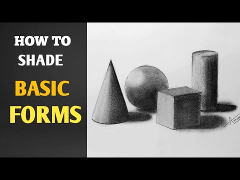 How to shade Basic Forms - Pencil Tutorial || How to shade basic forms (3D shapes) step by step