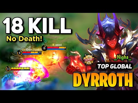 100 IMMORTAL! Dyrroth Best Build 2023 [ Top Global Dyrroth Gameplay ] By _Nigha_ - Mobile Legends