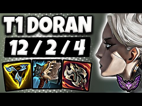 T1 Doran Camille vs Cassiopeia [ TOP ] Korea Master Patch 14.24 ✅