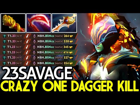 23SAVAGE [Phantom Assassin] Unreal Damage Rapier One Dagger Kill Dota 2