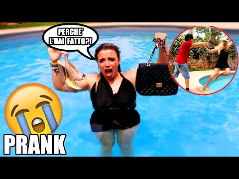 I PUSH MY GIRLFRIEND INTO THE POOL WITH HER CLOTHES ON! - JUST JOKING! *REVENGE!*