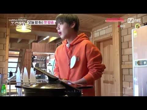 [ENG] Wanna One Go:X-Con Jihoon 101Secs No Cut - Wingkingie Orange Mukbang