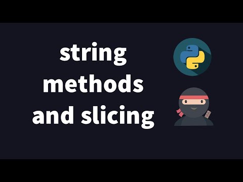 Python 3 Tutorial 05 String Manipulation Slicing And Str Methods