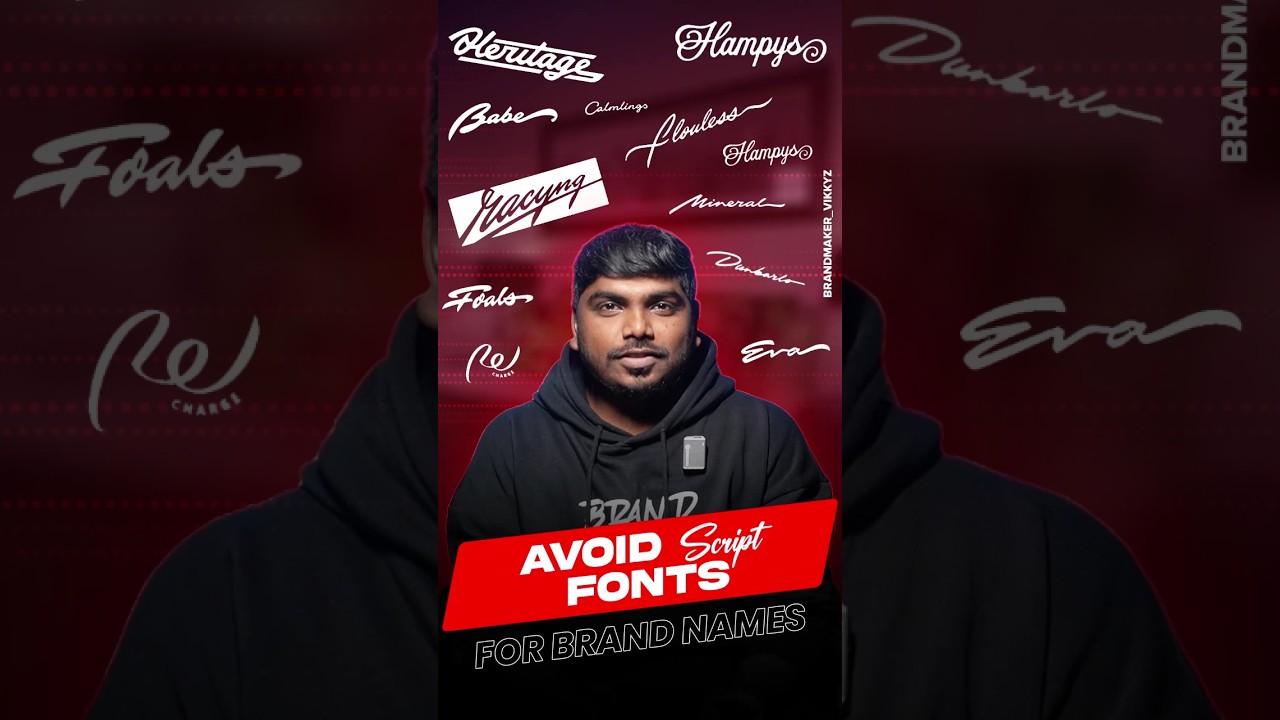 🚫 Avoid script fonts in logos ✍️🔠